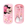 2pcs Stainless Steel Cartoon Character Fork and Spoon Set, Reusable Kawaii Tableware with Case, No Battery Needed, Featherless, Ideal for Home, School, Camping, Party Supplies