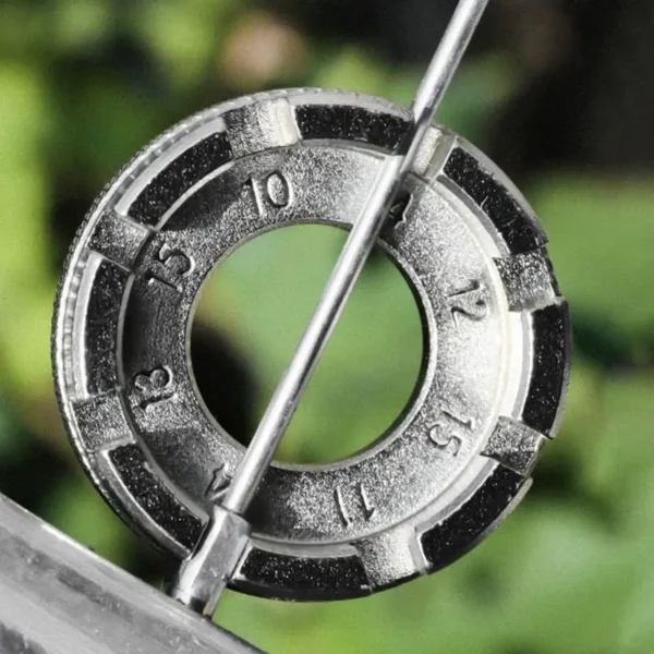 Commezo™ 8-Way Bicycle Spoke Nipple Wrench – Galvanized Rim Adjuster Spanner for MTB and Bike Repair