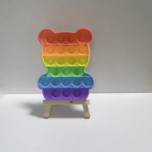 Kawaii Animal Fidget Toys - Stress Relief Push Bubble Sensory Toy for Kids & Adults, Birthday Gift