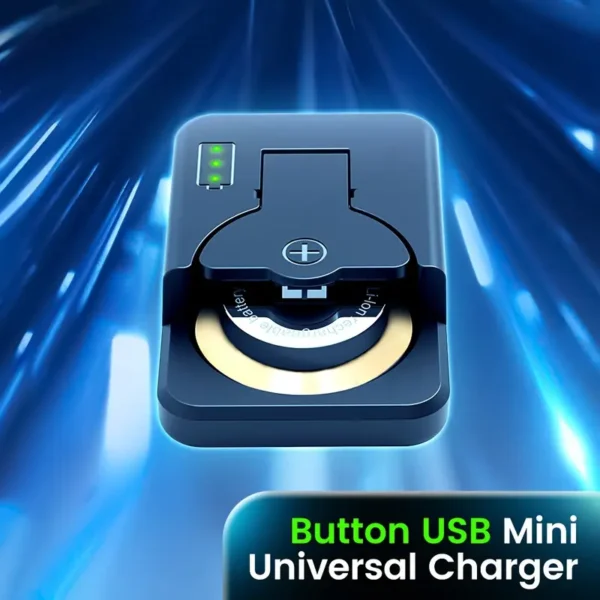 Universal Portable Button Battery Charger for LIR Series – Compact & Efficient